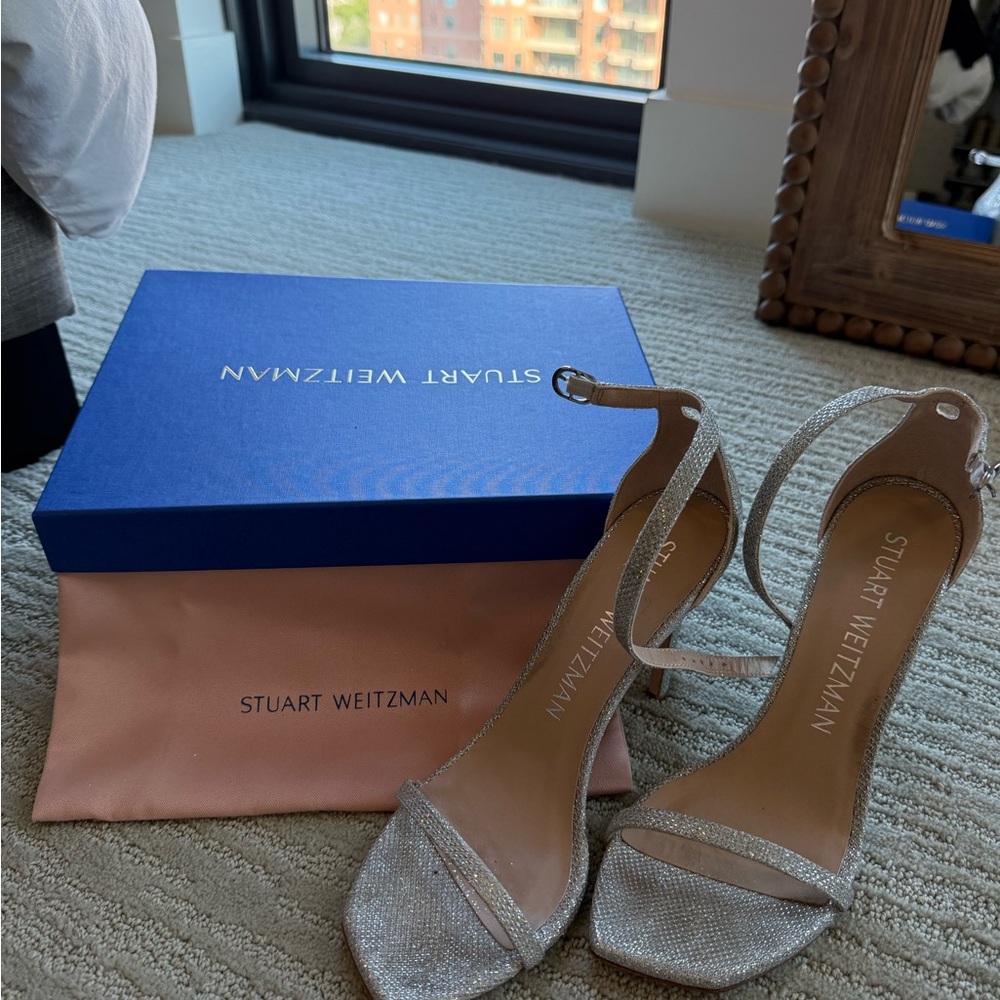 Stuart Weitzman Silver Women's Heels